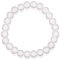 H&H Armband Naturstein Edelstein Perlenarmband Heilstein Powerarmband Kugel Perlen 8 mm (Weißer Achat Matt)