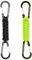 BRAVESHINE Karabiner Schlüsselanhänger Karabinerhaken mit Band, Carabiner Schlüsselanhänger Schlüsselband kurz mit Karabiner für Kinder Männer Frauen (1 Schwarz 1 Grün)