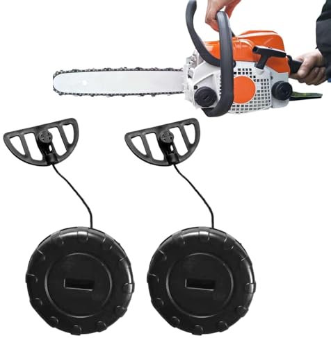 CANCYCC 2 Stück Öltankdeckel für Kettensäge, Schwarz, Nylon, universell für MS170 MS180 017 018, Ersatz-Nr. 1130 350 0500