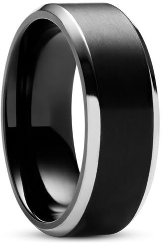 Lucleon by Trendhim Ring Herren | Aesop Keith Ring aus gebürstetem Titan | Dänisches Design | Leichter & langlebiger Männerschmuck für Alltag & Anlass