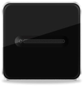 Tuya Zigbee Smart Dimmer Switch, Supports Brightness Adjustment, Voice Control, Timing Functions, Glass Panel, Child Lock, Zigbee Hub Required (1 Gang 1 Way, Black)