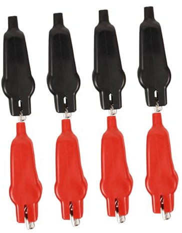 GRIRIW 8 Stück Krokodilklemmen Für Stromkreistests Elektrische Prüfklemmen Elektrische Clips Elektrische Krokodilklemmen Drahtprüfklemmen Krokodilklemme Für Drähte Klemmen Aus
