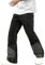 GINGTTO Homme Jeans Bootcut Pantalon Regular Fit Straight Tapered Super Stretch Jean Noir 34
