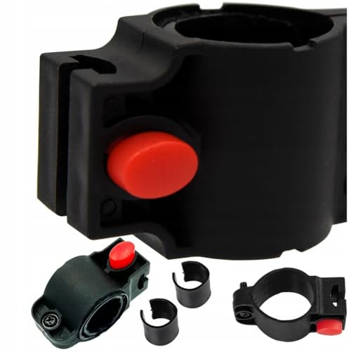 MUVIKE Schloss Halterung – Universal Fahrradhalter für Kabelschlösser – kompatibel mit FLEX 1800/12K, 1000/12C, 1500/12C – inkl. Adapter – für Ø25–36 mm Rahmen
