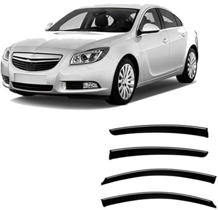 YDLYDL Autofenster Regenschutz für OPEL Vauxhall Insignia A MK1-G09 2008-2016, Regenabweiser Windabweiser Schwarz Sonnenschutz Autofenster zubehör