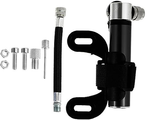 MAJORMENCH 1 Juego Bomba de Aire Portátil para Bicicleta Inflador Mini de Alta Presión Compatible con Válvulas Presta y para Bicicletas y Balones Diseño Ergonómico Sin Fugas Kit Completo