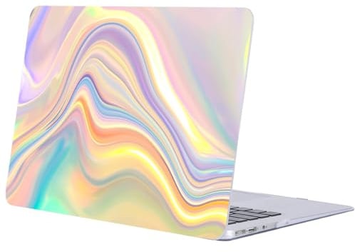 FFBOFFC Hülle für MacBook Pro 14 Zoll Case 2025-2021 Modell A3434 M5 A3401 A3185 A3112 M4 A2992 A2918 M3 A2779 M2 A2442 M1 Chip mit Retina Display,Plastik Hartschale,Fluoreszierende Flüssigkeit