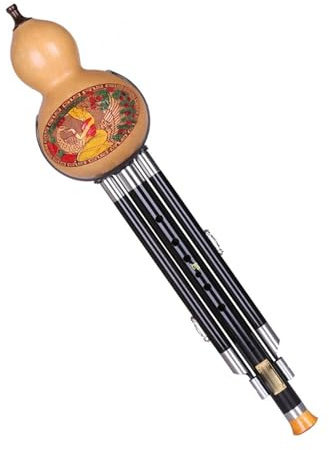 Hulusi Für Anfänger B-Dur Hulusi (eine Art Chinesische Flöte) Aus Ebenholz Für Erwachsene Und Professionelle Spieler(Sheathed)