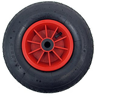KetoPlastics 12 Pneumatic Wheel - 4.00-6 Sack Truck/Trolley Wheel Barrow - 16MM BORE