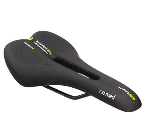 Selle Royal 2354hrma10004_6957312801471 R.e.Med Sillín Deportivo de Espuma viscoelástica para Bicicleta con Recorte de Zona de recuperación y Cubierta Suave al Tacto, Unisex, L
