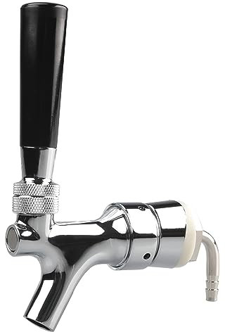 PERA Draft Beer keg Faucet with Flow Controller Chrome Plating Shank Tap Kit