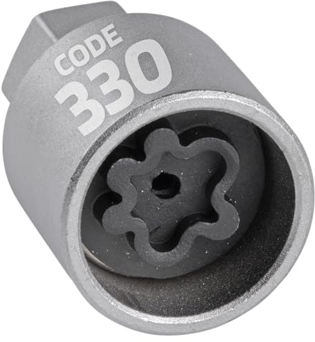 SW-Stahl 02385L-30 Felgenschloss Adapter 330 I geeignet für Mercedes-Benz I Felgenschlösser lösen I Radsicherung Felgenschloss Demontage Werkzeug I Felgenschloss Ausdreher I Felgensicherung Schlüssel