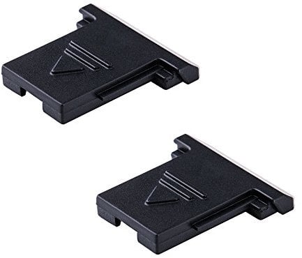 2 Pack JJC Hot Shoe Cover for Canon DSLR, Powershot and Mirrorless Cameras with Hot Shoes - Black (NOT for Canon Multi-Function Shoe, See Description for More Compatibility Cameras)