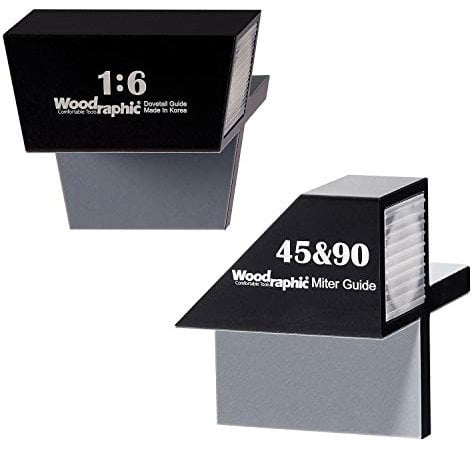 Woodraphic All New Dovetail Hand Magnetic Saw Guide Jig Marker Marking Gauge Cut Wood Joints - Aluminium/Uhmwpe/Magnet/Slicone Skin/Upgraded Version (1:6 + 4590)