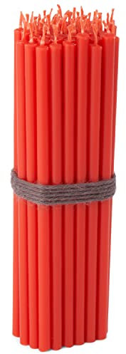 NKlaus 160g rote Altarkerzen Osterkerzen Ritualkerzen, Höhe 16cm. (ca. 40 St.) 36253