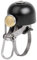 M-WAVE 887539030452, Campanello Bella C-Yell Acciaio Nero Unisex-Adult, Ø 30 mm