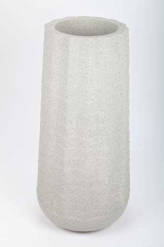 point home Pot de fleurs en fibre de verre Gris clair 84 cm