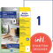 AVERY Zweckform LR3478-10 Recycling Etiketten (10 Adressaufkleber, 210x297mm auf A4, 100% recyceltes Altpapier, bedruckbare Versandetiketten, selbstklebende Klebeetiketten, DHL) 10 Blatt, naturweiß