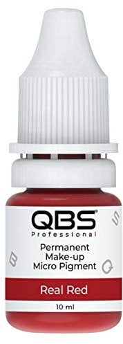 QBS Microblading Pigmente für Lippen, 10 ml, Maschinen- und Handanwendung, 6 Farben zur Auswahl, SPMU-Produkte (echtes Rot)