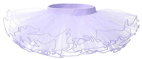 Bezioner Gonna Tulle Bambina tutù Danza Balletto Ragazze Festa Abito Gonne Costume per Bambine Viola L 7-9 Anni