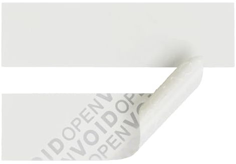 1.000 x Siegel Aufkleber rückstandsfrei entfernbar, 70 x 20 mm, Sicherheitsetiketten, Klebesiegel, Garantiesiegel, Verschlusssiegel VOID OPEN (Weiß)