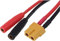 Robbe Modellsport Adapterkabel XT-60 Buchse AUF 4MM ISDT BANANENStecker Buchse (2X Buchse) 1Stk.