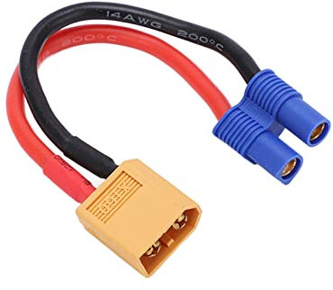 RiToEasysports EC3 Buchse auf XT60 Stecker Adapter Tragbarer EC3 auf XT60 Stecker Adapterkabel für RC Automodelle Flugzeugmodelle Zubehör Für Modellautos Modellspielzeug