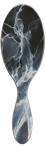 WetBrush Original Detangler Hairbrush UltraSoft Bristles Ergonomic Handle Suitable for All Hairtypes, Metalic Marble Collection - Onyx