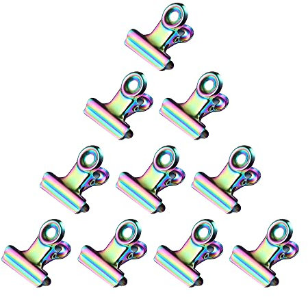 10 Pcs Nail Extension Clips Colourful Nail Pinching Clips Nail Sturdy Manicure Fiber Clips for the Extension of Fibreglass and Nail Art