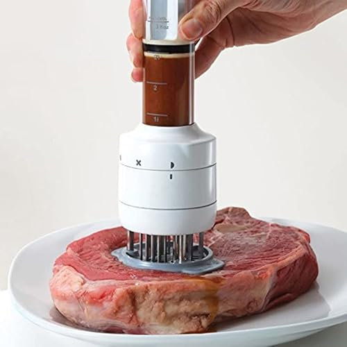 WAAZI 1pc Multifonctionnel attendrisseur de Viande Aiguille en Acier Inoxydable Steak Viande injecteur Marinade saveur seringue Cuisine Outils