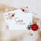 𝟮𝟱 𝗦𝗮𝘃𝗲 𝘁𝗵𝗲 𝗗𝗮𝘁𝗲 𝗞𝗮𝗿𝘁𝗲𝗻 | Hochzeit Hochzeitseinladung | Lückentext zum ausfüllenzum | Reservieren vom Termin | DIN A 6 | rosa und rote Blumen