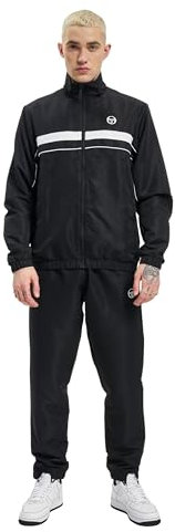 Sergio Tacchini Herren Trainingsanzug Zelma, Farbe:black/white, Größe:L
