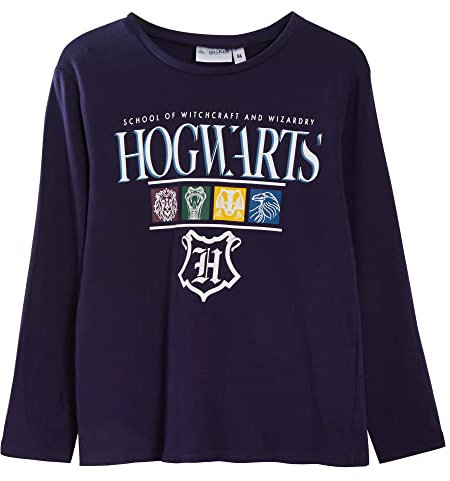 Harry Potter Long Sleeve T-Shirt Navy 8 Years