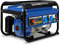 EBERTH Generador de energía de emergencia 2200 vatios con motor de gasolina de 5,5 CV, 4 tiempos, 2x 230V, 1x 12V, regulador automático de tensión AVR, desconexión por bajo nivel de aceite, voltímetro