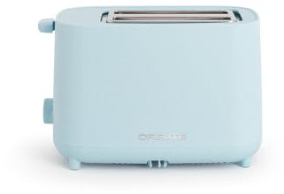 CREATE/TOAST STUDIO/Toaster Pastellblau / 6 Leistungsstufen, Krümelschublade, Thermostat, Auftauen, Aufwärmen, 2 breite Scheibenschlitze, 750W