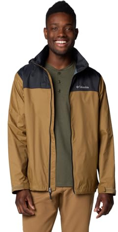 Columbia Men's Glennaker Lake II Rain Jacket, Delta/Black, Medium