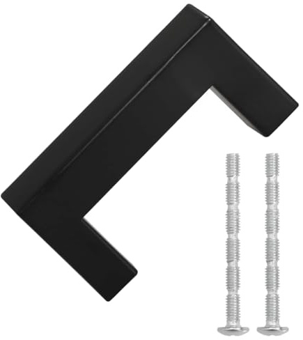 vidaXL Möbelgriffe 10 Stk. Schwarz 64 mm Edelstahl