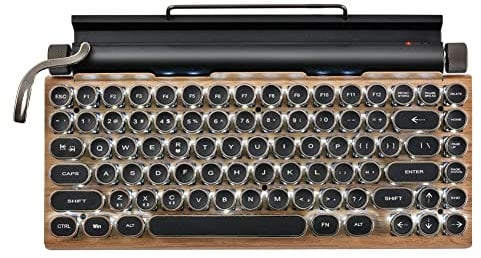 Yinchus Retro Typewriter Keyboard Wireless Bluetooth Mechanical Keyboards 83 Keys Computer Keyboard for Laptop PC Gaming, 500317219