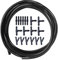 2m Kit Universal de Manguera de Limpiaparabrisas Coche, Manguera Flexible con ​18 Piezas Conector Manguera de pieza en T pieza en Y pieza en I, para Conectar Bomba de Agua Boquillas
