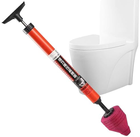 Quzente High Pressure Toilet Plunger Set, High Pressure Plumbing Tool Air Drain Clog Remover With Ergonomic Handle, Plunger Sink Unblocker For Unblocking Toilets, Sink, Bathtub