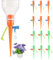 MisFun 12 Piezas Riego por Goteo Botella, Autorriego para Macetas, Riego Automatico Sistema De Riego Por Goteo, Kit Riego Por Goteo Automatico Unidad De Riego De Plantas De Velocidad Ajustable