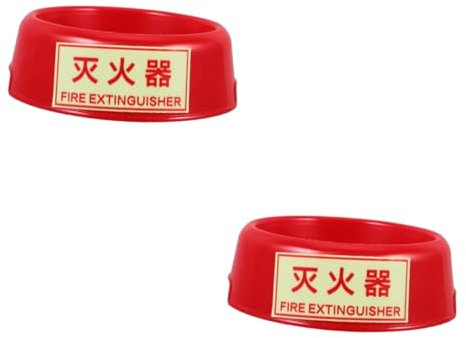 SOLUSTRE 2 Pz Base Estintore Porta Estintori Staffa Per Estintori Supporto Per Estintori Portatili Base Estintori Supporto Da Pavimento Per Estintore Porta Estintore Rosso Plastica