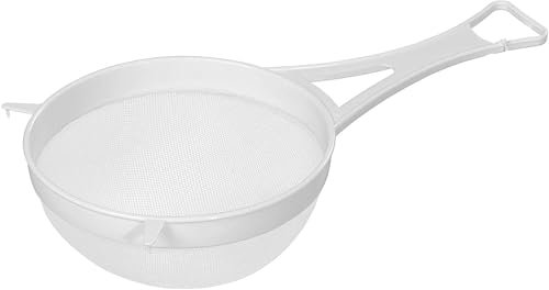 Fine Strainer Plastic Nylon Fine Mesh 18cm Fruit Juice Yogurt Strainer with Handle Kitchen Sieve