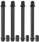 PATIKIL Kit Tige de Lampe à Tube Droit, 4 Ensemble M10 Acier au Carbone 120mm(4.72) Long Tige Filetée à Double Extrémité avec Écrous D'Accouplement Connecteur à Manchon, Noir