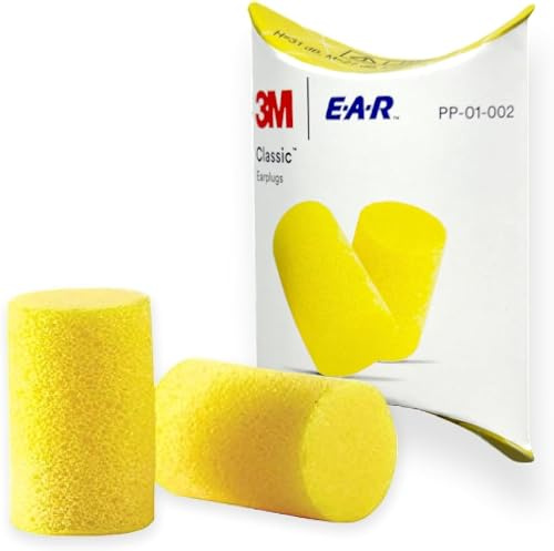 Ear Classic Ear Plugs - EarPlug Pairs (Individually Packed) - Yellow - SNR 28dB - Defenders for Hearing Protection, EarPlugs for Sleep, Earplugs for Sleeping Noise Cancelling (100)