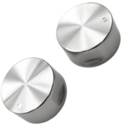 XENQITO 2 Boutons de Commande de Réchaud à Gaz Universels de 6mm de Diamètre, boutons de cuisinière à gaz cuisinière four plaque de cuisson interrupteur verrouiller pour Four et Contrôle