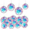 Discokugeln Set,12Pcs Spiegelkugel,Silberne Hängekugel,Klein Spiegelkugel Mini,Silberne Spiegelkugeln,Spiegelkugel Zum Aufhängen,Mirrorball,Discokugel Deko,Disco Ball für Party,Klassische Discokugel