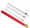 DIYEAH 1 Satz Stickstich Embroidery Set stickset punchneedle Kreuzstichnadel sticknadeln stickmaschine Haken Einfädler Nähen praktische Stanznadel Sticknadeln selber Machen Aluminium rot