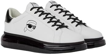 KARL LAGERFELD Kapri Kushion Sportschuhe in Weiß mit durchscheinender Sohle, weiß, 43 EU
