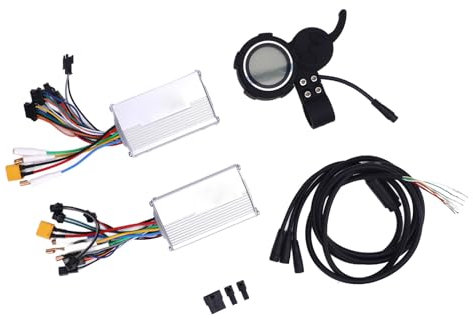 Alomejor Elektrofahrradcontroller mit Display, 48 V 1200W Power Display Kit Controller für E-Bikes und E-Scooters Geeignet